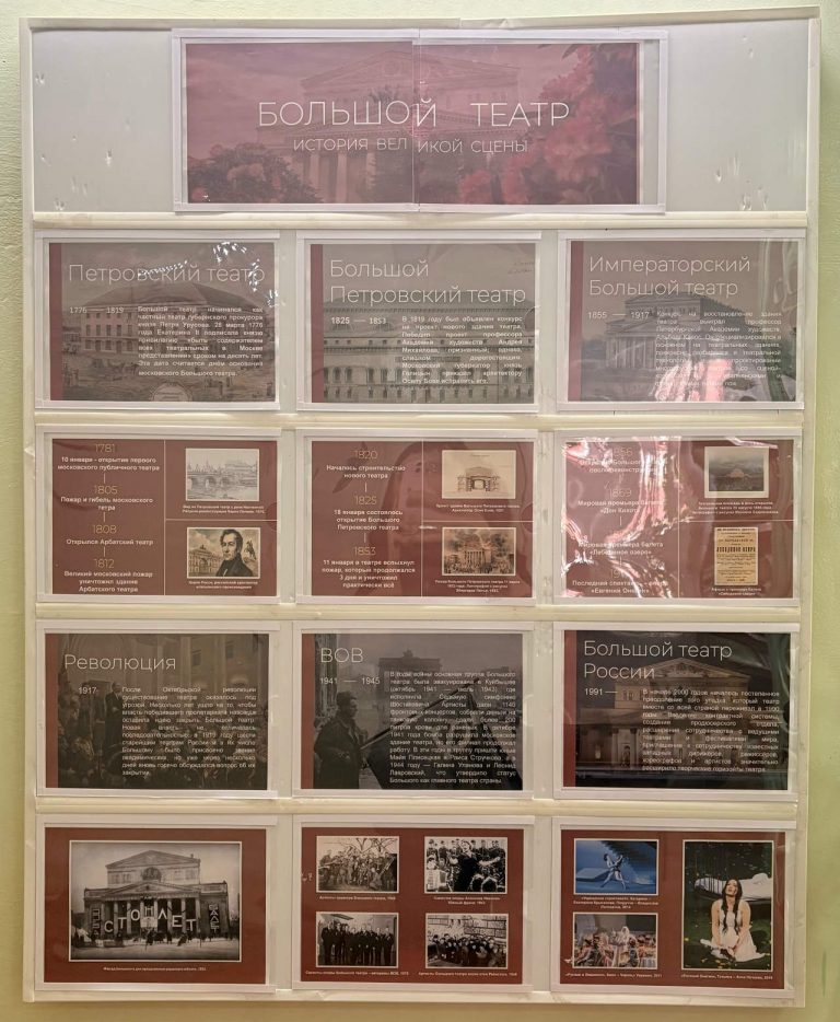 «Большой театр: история великой сцены» — информационный стенд