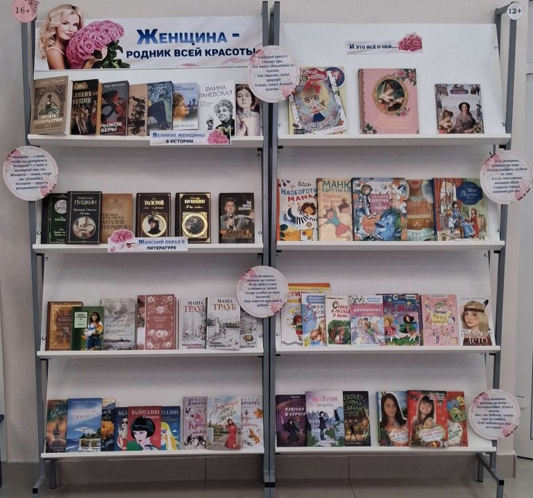 «Женщина — родник всей красоты» — книжная выставка
